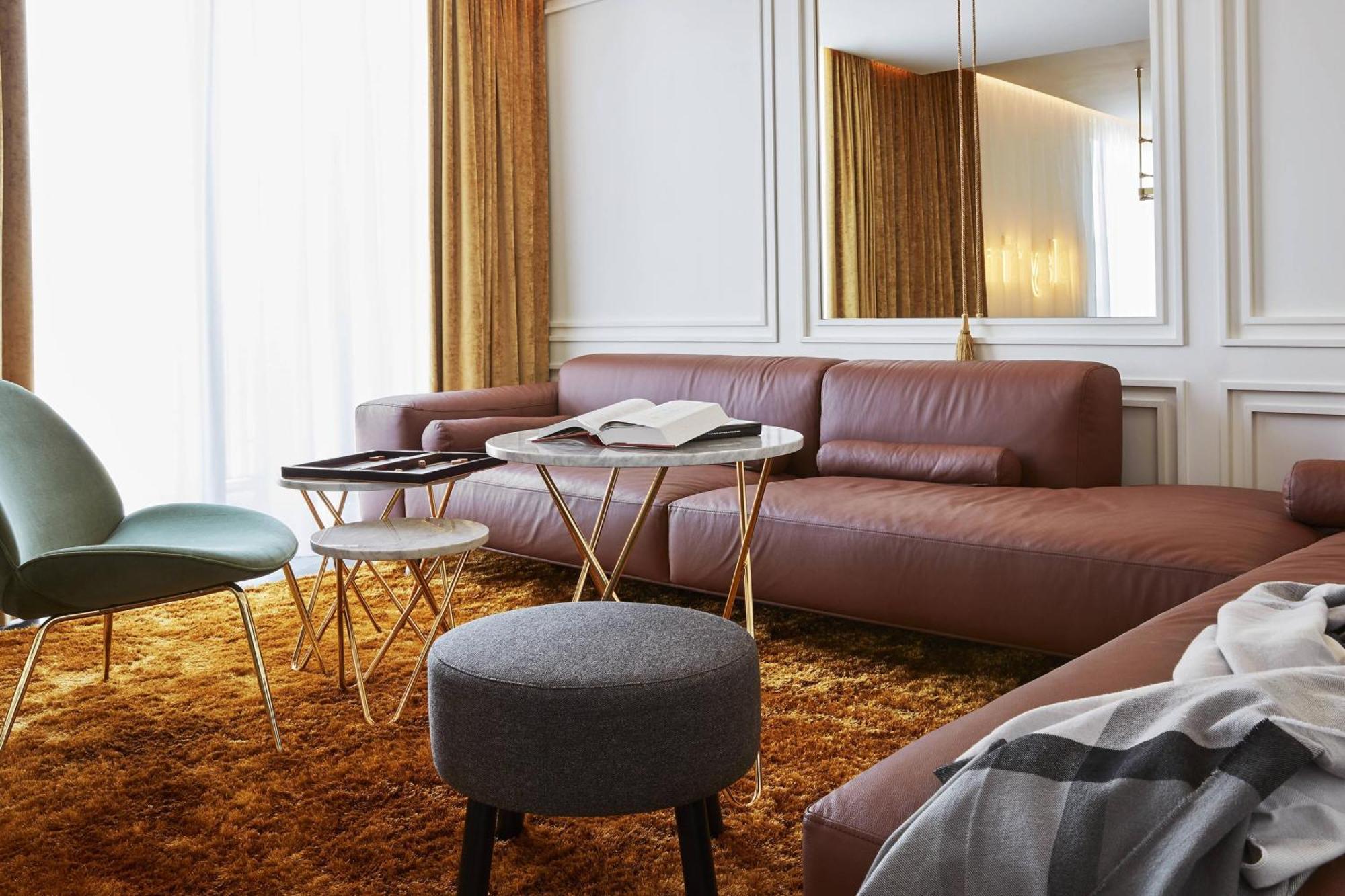 Roomers Munich, Autograph Collection Luaran gambar A 3D rendering of a living room